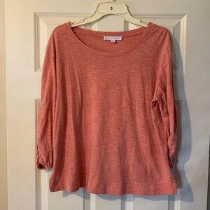 Jane and Delancey Coral Long Sleeve Top